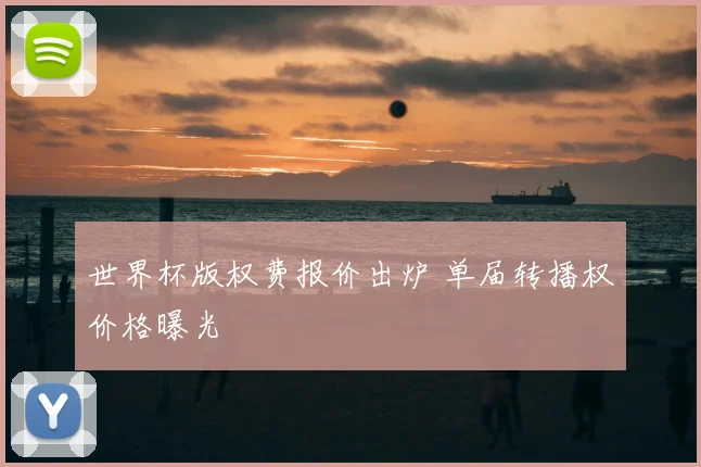 世界杯版权费报价出炉 单届转播权价格曝光